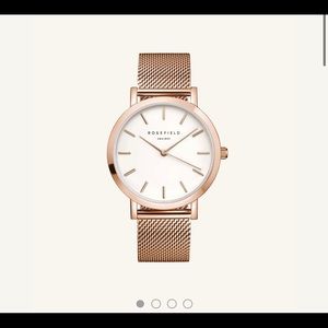 The Mercer White Rose Gold 38 mm Watch